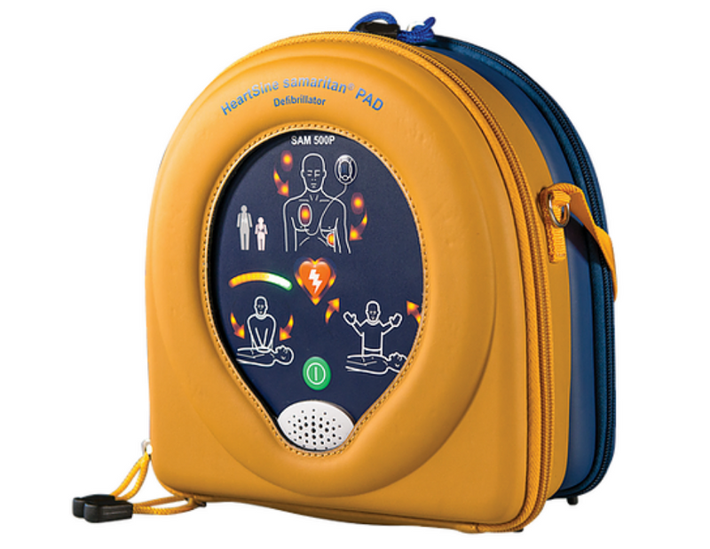 HeartSine Samaritan PAD 500P Defibrillator Front of pack