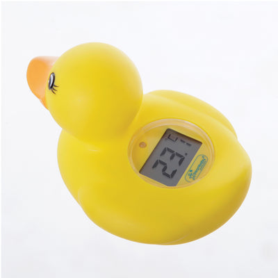 Duck Bath & Room Thermometer showing digital display