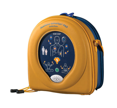 HeartSine Samaritan 350P Defibrillator front of case