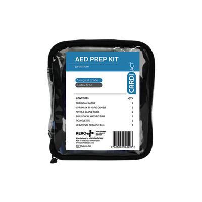 CARDIACT AED Premium Prep Kit 14 x 16 x 6cm front of pack
