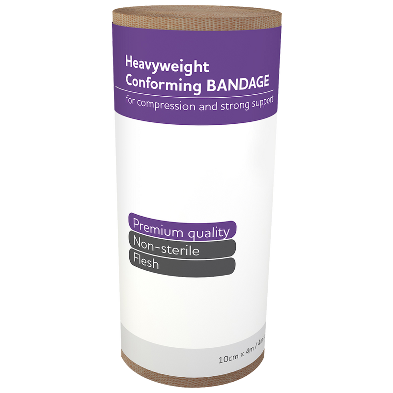 AEROFORM Heavyweight Conforming Bandage 10cm x 4M Media front view