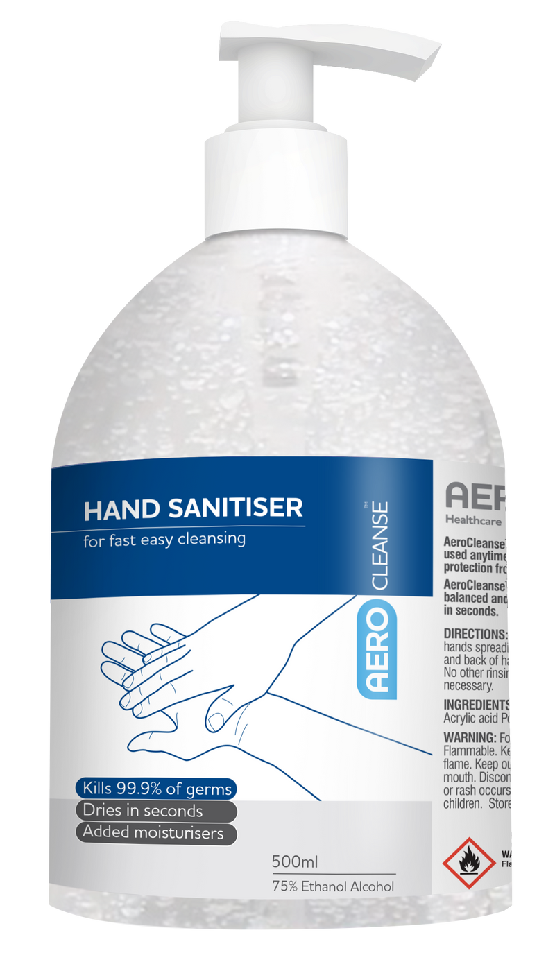 500mL Antibacterial Hand Sanitiser front of pack