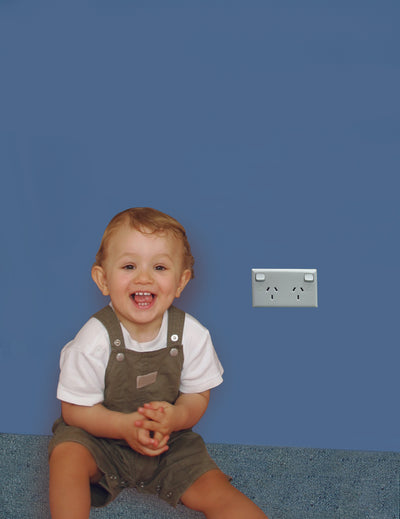 Outlet Plugs 12 pack toddler next to plug