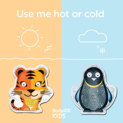BODYICE Kids ice and heat pack - TIMO THE TIGER use hot or cold