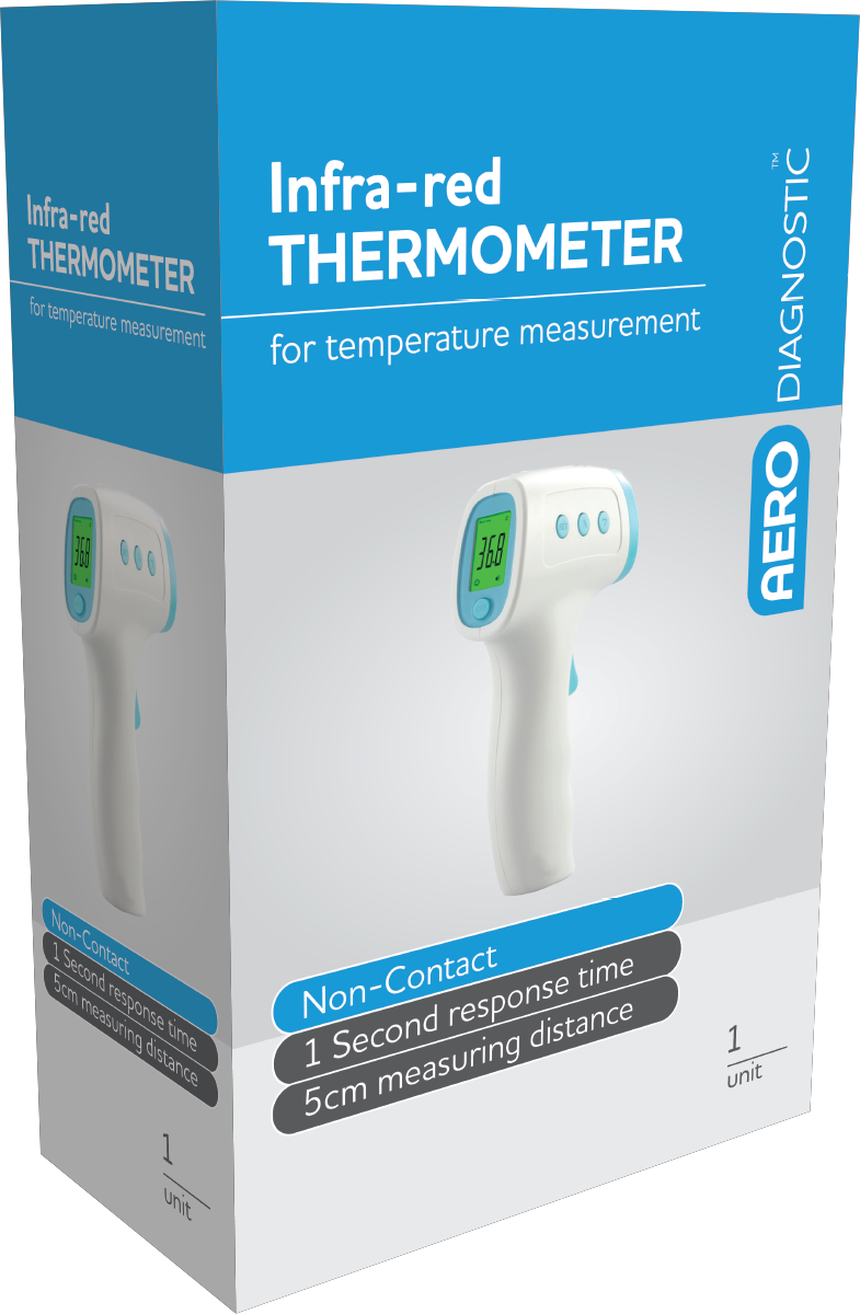 Non-Contact Infrared Thermometer front of box