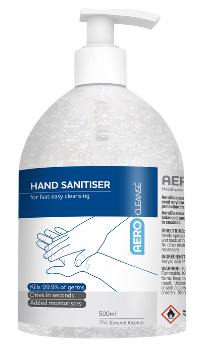 500mL Antibacterial Hand Sanitiser front of pack