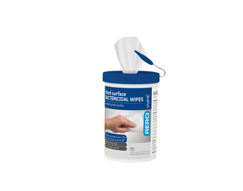 Hard Surface Disinfectant Wipes Front of pack