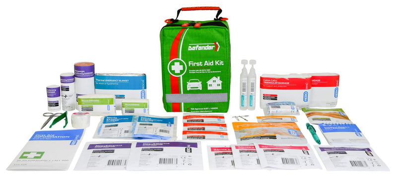 Defender First Aid Kit (car or travel) pack and contents